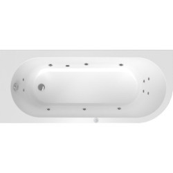 Masážní vana SIKO Rajka 170x72,5 cm BASIC akrylát levá SIKOHMBRAJ170L