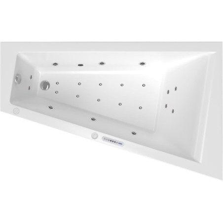 Masážní vana SIKO Idea Plus 160x100 cm LUXUS akrylát levá SIKOHMLID160100L
