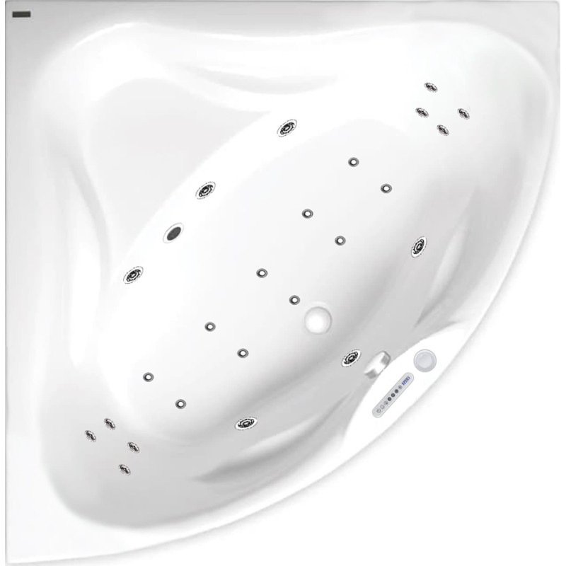 Masážní vana SIKO Royale 150x150 cm LUXUS akrylát levá i pravá SIKOHMLRO150