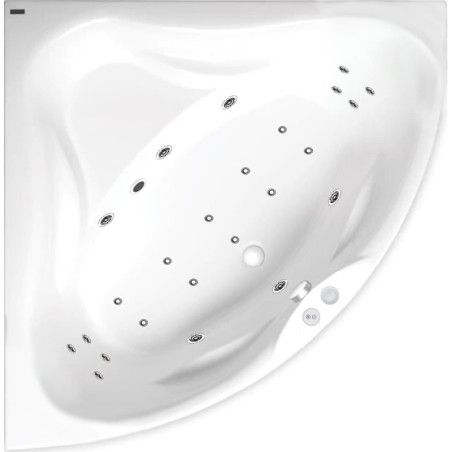 Masážní vana SIKO Cornelia 140x140 cm MEDIUM akrylát levá i pravá SIKOHMMCO140