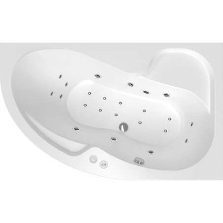 Masážní vana SIKO Fortuna 150x100 cm MEDIUM akrylát pravá SIKOHMMFO150P