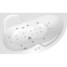 Masážní vana SIKO Fortuna 160x100 cm MEDIUM akrylát levá SIKOHMMFO160L