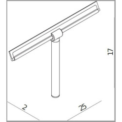 Stěrka na sklo Jika Mio s držákem chrom 9471.1.004.000.1