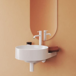 Vysoká umyvadlová baterie Ravak Espirit bez výpusti bílá matná X070237