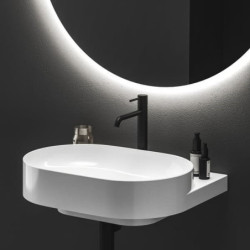 Vysoká umyvadlová baterie Ravak Espirit bez výpusti černá matná X070392