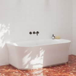 Sprchová a vanová baterie Ravak Espirit včetně podomítkového tělesa grafit kartáčovaný X070314