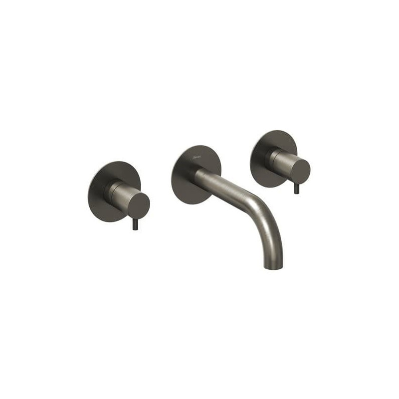 Sprchová a vanová baterie Ravak Espirit včetně podomítkového tělesa grafit kartáčovaný X070314