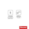 Sprchová baterie Ravak Espirit bez sprchového setu 150 grafit kartáčovaný X070317