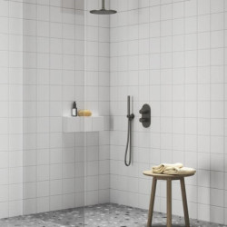 Sprchová a vanová baterie Ravak Espirit bez podomítkového tělesa grafit kartáčovaný X070323