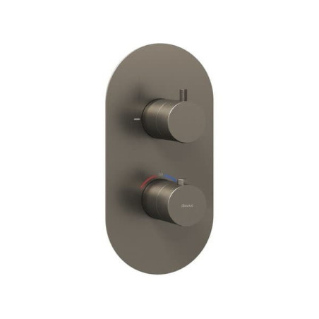 Sprchová a vanová baterie Ravak Espirit bez podomítkového tělesa grafit kartáčovaný X070323