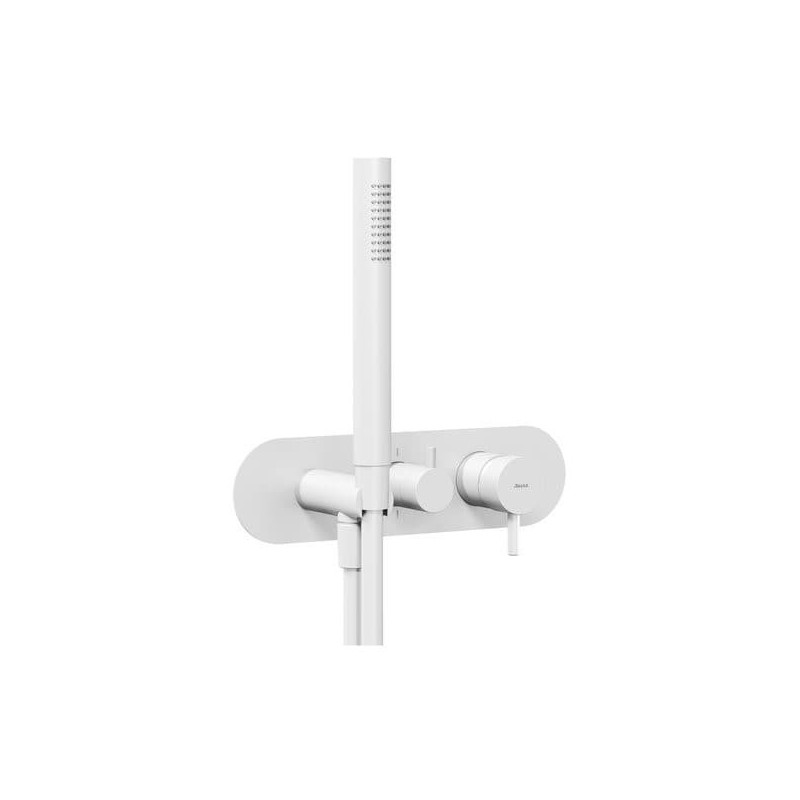 Sprchová a vanová baterie Ravak Espirit se sprchovým setem bílá matná X070250