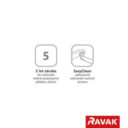 Sprchová a vanová baterie Ravak Espirit včetně podomítkového tělesa černá matná X070277