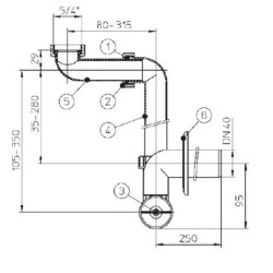 Sifon Jika Mio místošetřící a zdravotní H8942460000001