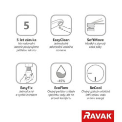 Umyvadlová baterie Ravak Espirit bez výpusti růžové zlato kartáčované X070398