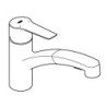 Dřezová baterie GROHE Start s vytahovací sprškou černá mat 303072431