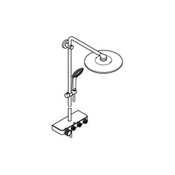 Sprchový systém GROHE Euphoria SmartControl System 310 duo s termostatickou baterií phantom black 22120KF0