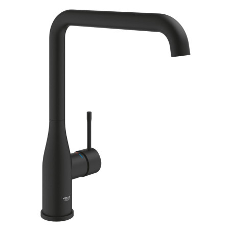 Dřezová baterie GROHE Essence New s otočným ramínkem phantom black 30505KF0