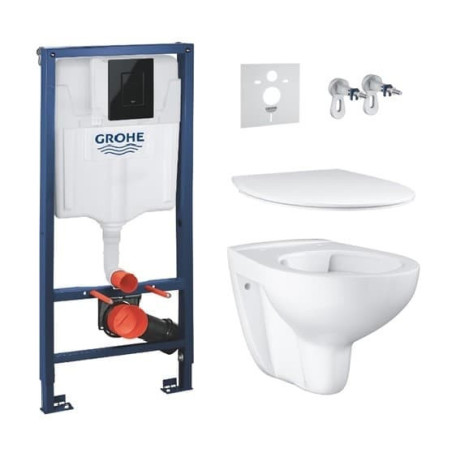 Závěsný wc set do lehkých stěn / předstěnový GROHE Bau Ceramic SIKOBGRSET2