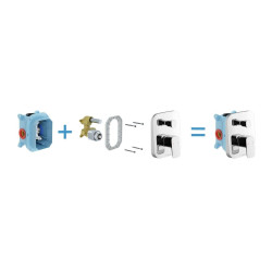 Sprchový systém Ravak 10° pod omítku s pákovou baterií chrom X07S011