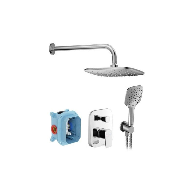 Sprchový systém Ravak 10° pod omítku s pákovou baterií chrom X07S011