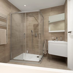 Sprchový systém Ravak 10° pod omítku s pákovou baterií chrom X07S012