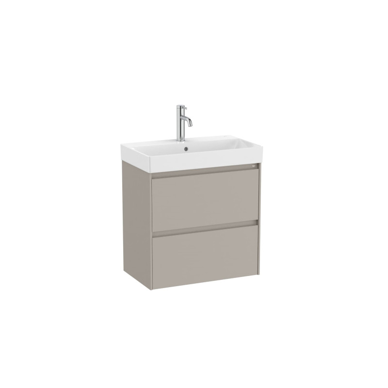 Koupelnová skříňka s umyvadlem Roca Ona 60x64,5x36 cm písková mat ONA60ZK2ZPM