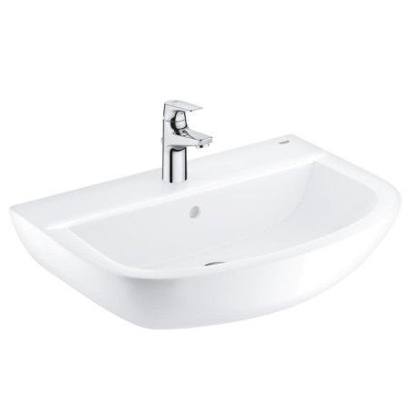Sada GROHE Bau Ceramic Bundle 60,9x44,2 cm alpine-white s baterií Start Flow otvor pro baterii uprostřed 39472000