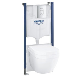Sada 5 v 1 závěsné GROHE Solido Euro Ceramic Bundle zadní odpad 39700000