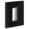 Ovládací tlačítko GROHE Skate Cosmopolitan Glass velvet black 38846KS0