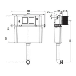Nádržka pro zazdění k WC Jika H8956500000001