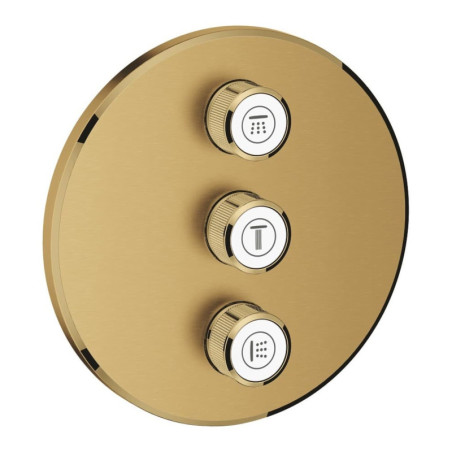 Sprchová a vanová baterie GROHE Grohtherm SmartControl bez podomítkového tělesa Brushed Cool Sunrise 29122GN0