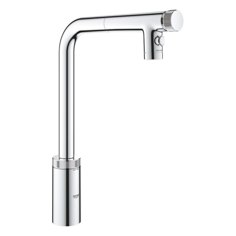 Dřezová baterie GROHE Minta SmartControl s vytahovací sprškou, 2 proudy chrom 31889000