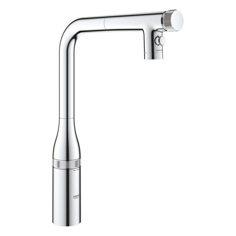 Dřezová baterie GROHE Essence SmartControl s vytahovací sprškou, 2 proudy chrom 31892000