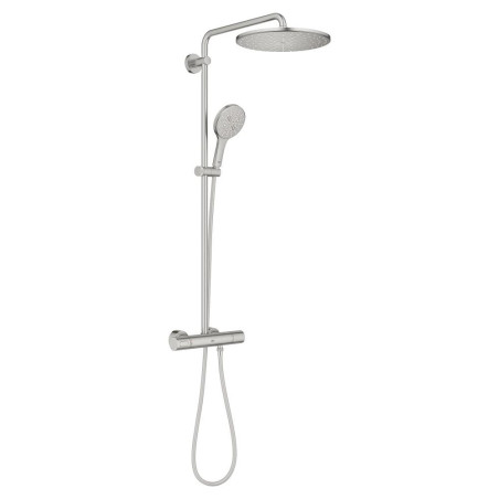 Sprchový systém GROHE Rainshower s termostatickou baterií Supersteel 26836DC0