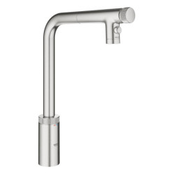 Dřezová baterie GROHE Minta SmartControl s vytahovací sprškou, 2 proudy supersteel 31889DC0