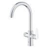 Dřezová baterie GROHE GROHE Blue Pure 2022 s otočným ramínkem chrom 30580000