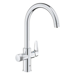 Dřezová baterie GROHE GROHE Blue Pure 2022 s otočným ramínkem chrom 30580000