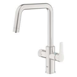 Dřezová baterie GROHE GROHE Blue Pure 2022 s otočným ramínkem supersteel 30583DC0