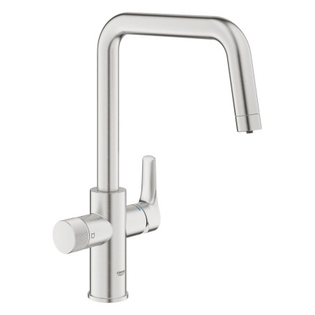 Dřezová baterie GROHE GROHE Blue Pure 2022 s otočným ramínkem supersteel 30583DC0