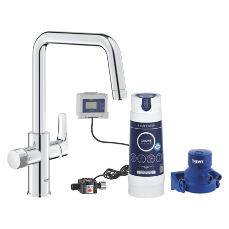 Dřezová baterie GROHE GROHE Blue Pure 2022 s filtrem chrom 30584000