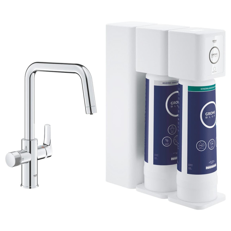 Dřezová baterie GROHE GROHE Blue Pure 2022 s filtrem chrom 30587000