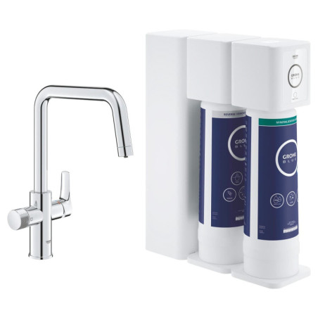 Dřezová baterie GROHE GROHE Blue Pure 2022 s filtrem chrom 30587000