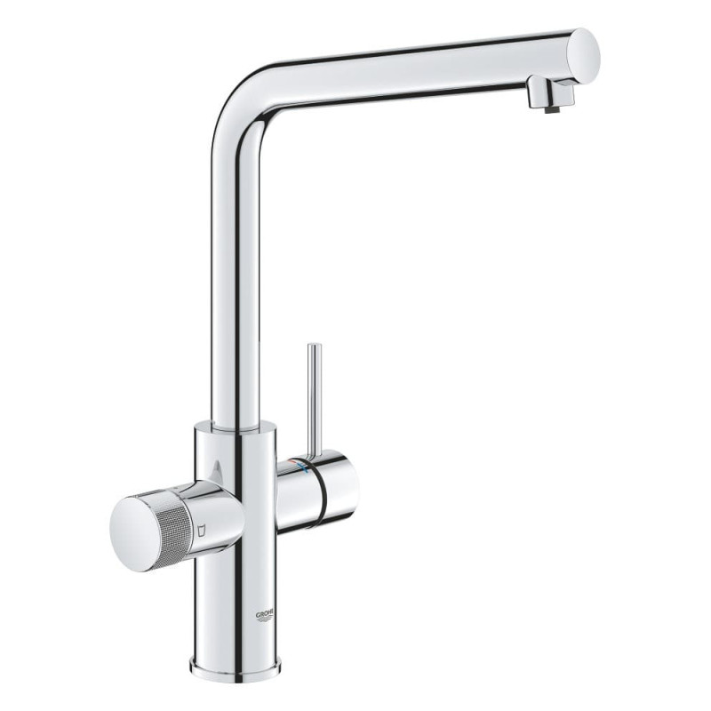 Dřezová baterie GROHE GROHE Blue Pure 2022 s otočným ramínkem supersteel 30588000