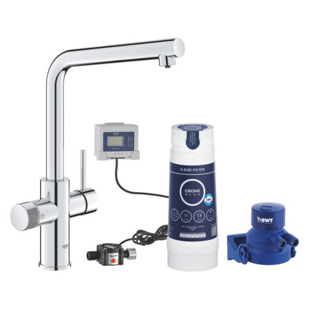 Dřezová baterie GROHE GROHE Blue Pure 2022 s filtrem chrom 30589000