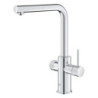 Dřezová baterie GROHE GROHE Blue Pure 2022 s vytahovací sprškou chrom 30590000