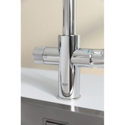 Dřezová baterie GROHE GROHE Blue Pure 2022 s vytahovací sprškou chrom 30590000