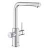 Dřezová baterie GROHE GROHE Blue Pure 2022 s vytahovací sprškou chrom 30590000