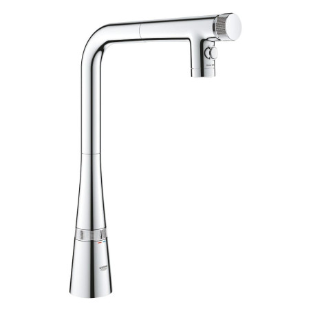 Dřezová baterie GROHE Zedra SmartControl s vytahovací sprškou, 2 proudy chrom 31886000