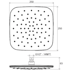 Hlavová sprcha Ravak 983.10 bílá X07P347