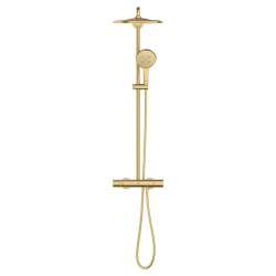 Sprchový systém GROHE Rainshower s termostatickou baterií kartáčovaný Cool Sunrise 26836GN0